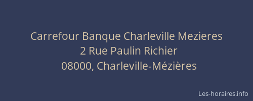 Carrefour Banque Charleville Mezieres