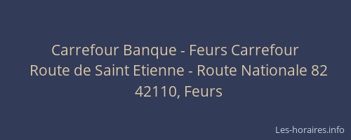 Carrefour Banque - Feurs Carrefour