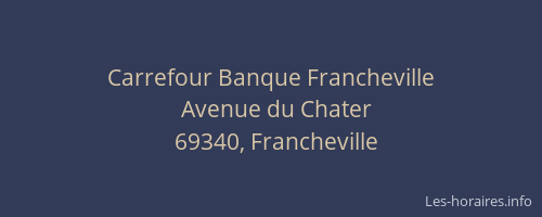 Carrefour Banque Francheville