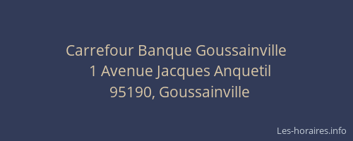 Carrefour Banque Goussainville