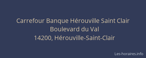 Carrefour Banque Hérouville Saint Clair