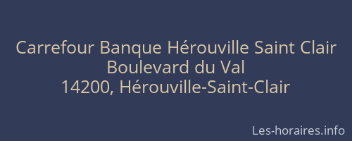 Carrefour Banque Hérouville Saint Clair