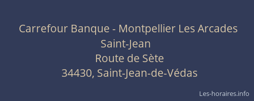 Carrefour Banque - Montpellier Les Arcades Saint-Jean