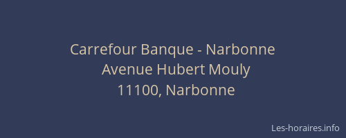 Carrefour Banque - Narbonne