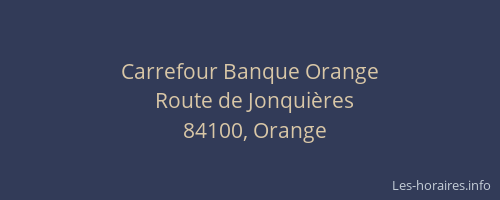 Carrefour Banque Orange