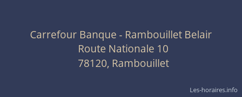 Carrefour Banque - Rambouillet Belair