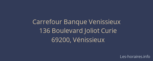 Carrefour Banque Venissieux