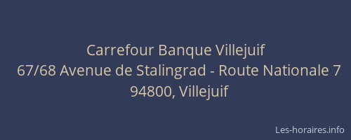 Carrefour Banque Villejuif