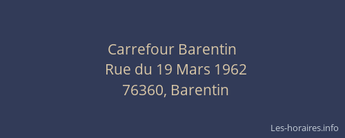 Carrefour Barentin