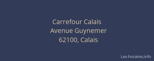 Carrefour Calais