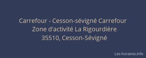 Carrefour - Cesson-sévigné Carrefour