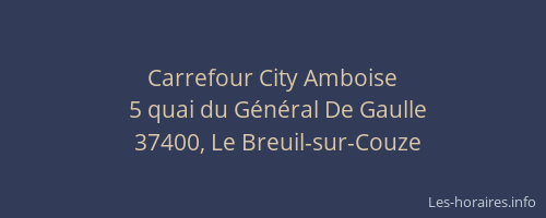 Carrefour City Amboise
