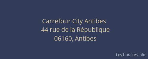 Carrefour City Antibes