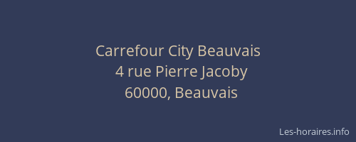 Carrefour City Beauvais