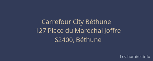 Carrefour City Béthune