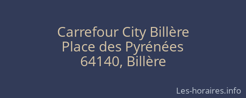 Carrefour City Billère