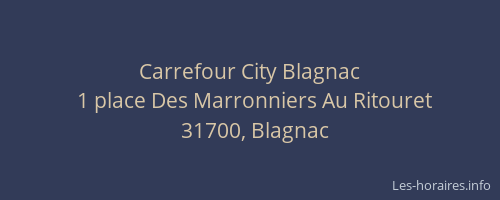 Carrefour City Blagnac