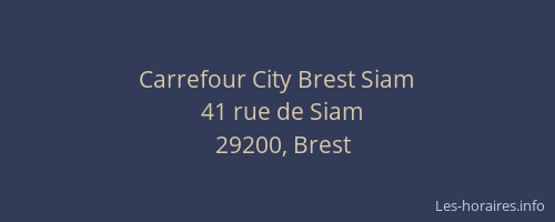 Carrefour City Brest Siam