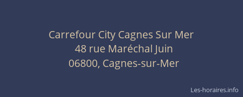 Carrefour City Cagnes Sur Mer