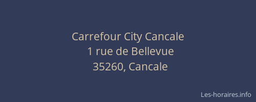 Carrefour City Cancale