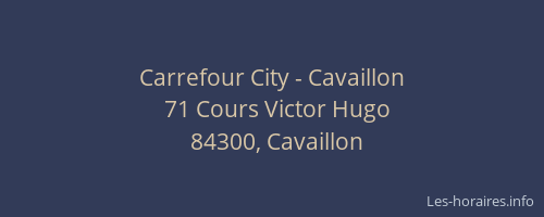 Carrefour City - Cavaillon