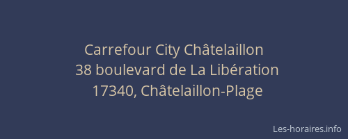 Carrefour City Châtelaillon