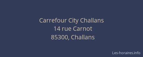 Carrefour City Challans