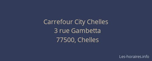 Carrefour City Chelles