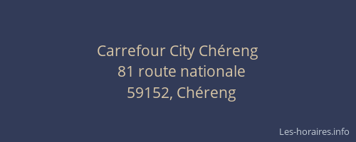 Carrefour City Chéreng