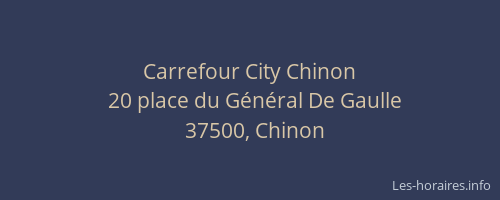 Carrefour City Chinon