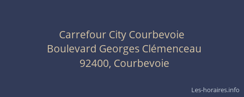 Carrefour City Courbevoie
