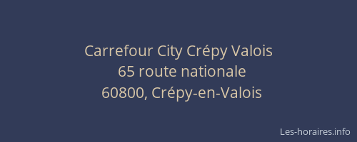 Carrefour City Crépy Valois