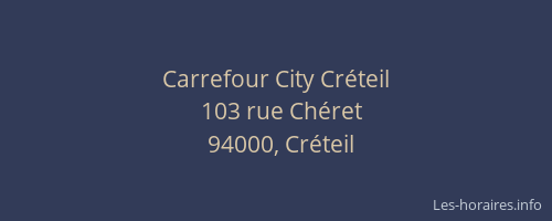 Carrefour City Créteil