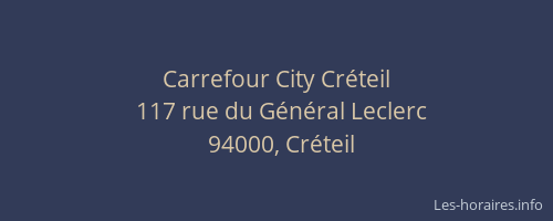 Carrefour City Créteil
