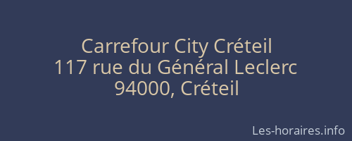 Carrefour City Créteil