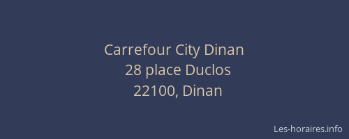 Carrefour City Dinan