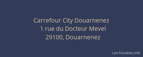 Carrefour City Douarnenez