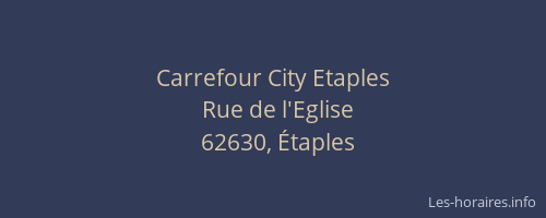 Carrefour City Etaples