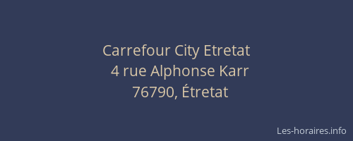 Carrefour City Etretat