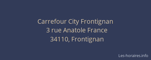 Carrefour City Frontignan