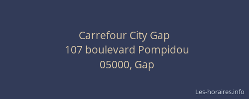 Carrefour City Gap