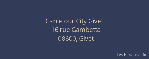 Carrefour City Givet