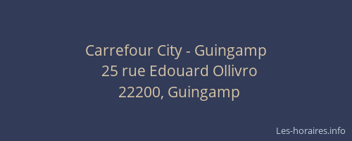 Carrefour City - Guingamp
