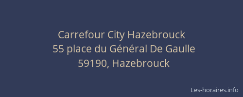 Carrefour City Hazebrouck