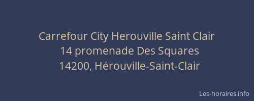Carrefour City Herouville Saint Clair