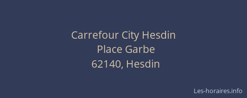 Carrefour City Hesdin