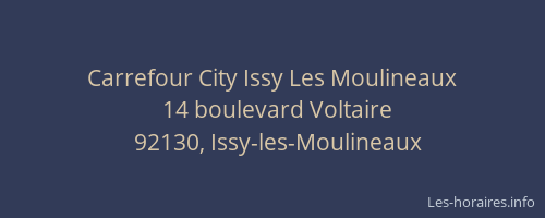 Carrefour City Issy Les Moulineaux