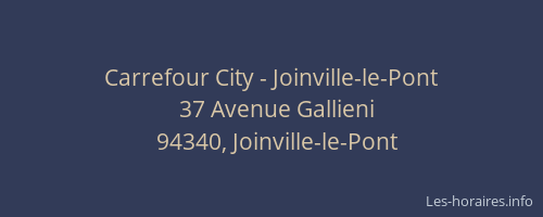 Carrefour City - Joinville-le-Pont