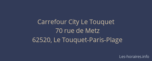 Carrefour City Le Touquet