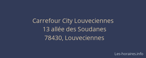 Carrefour City Louveciennes